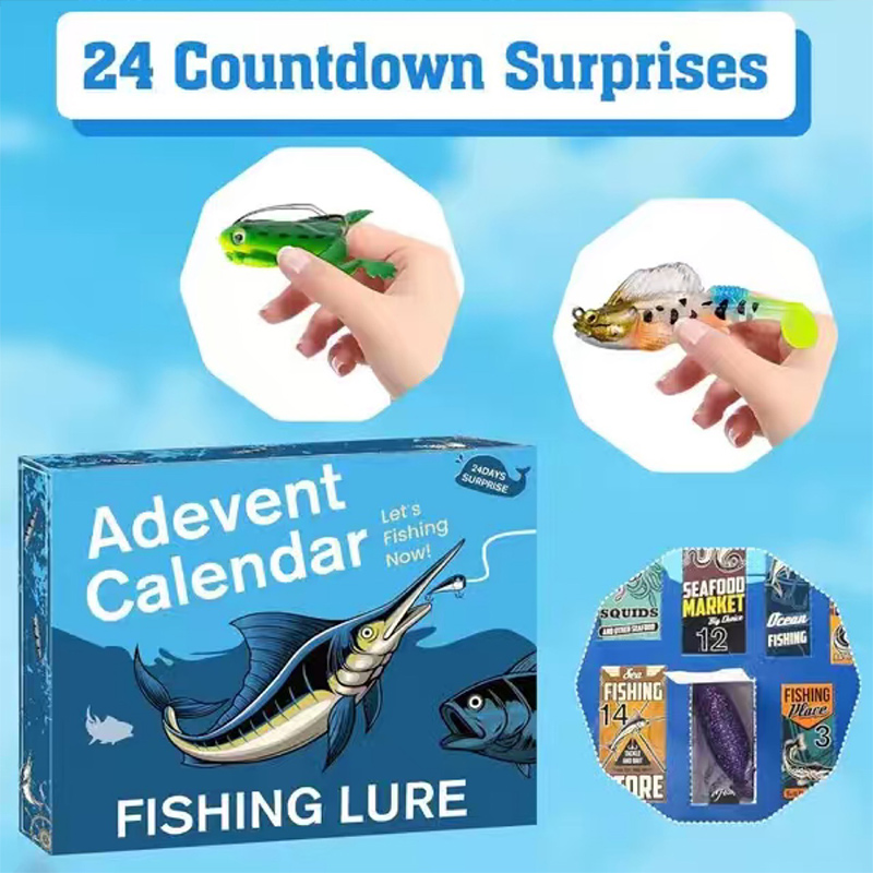 Mens Grooming Advent Calendar - Vissen Lokken Adventskalender 2025 Adventskalender Vissen
