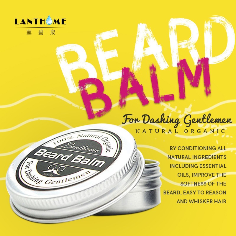 Beard Oil Growth - Natuurlijke Baardbalsem Wax Baardgroeiolie voor Mannen