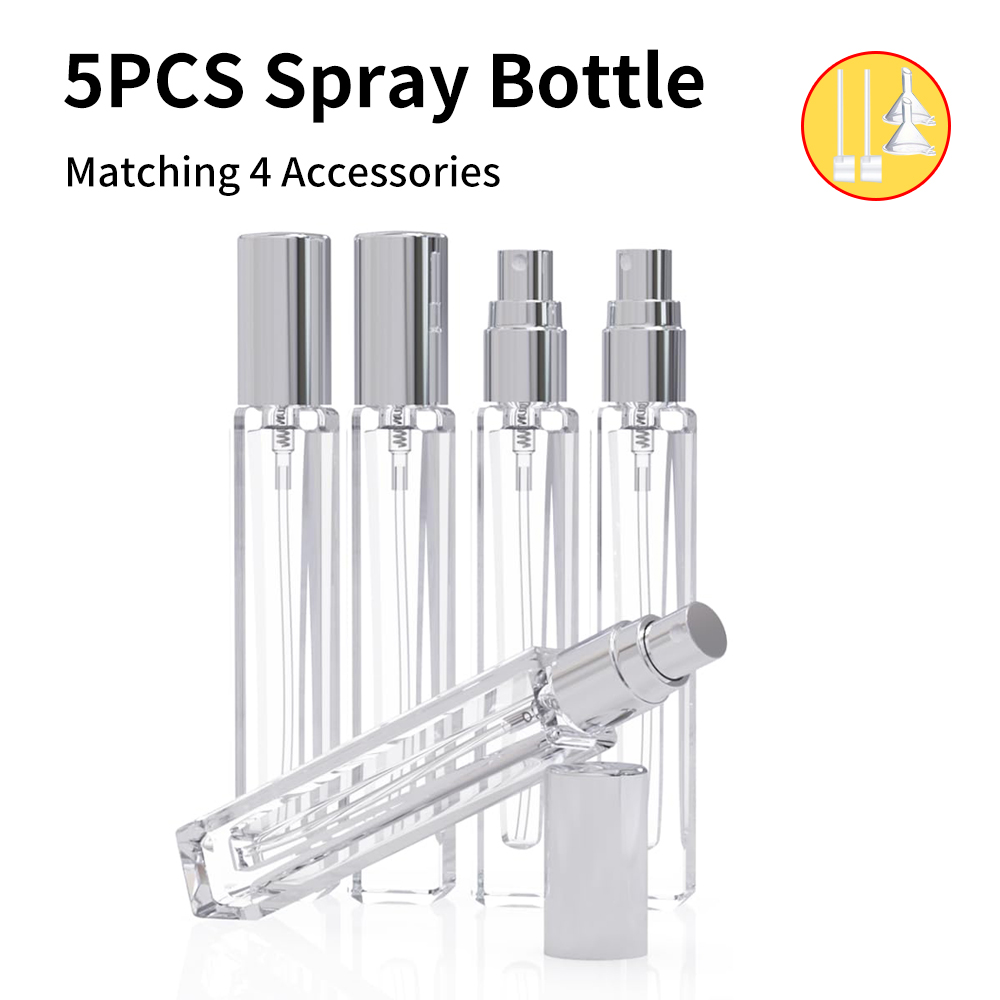 Cologne Spray Bottle - 5-delige lege cologne verstuiver, 10ML mini
