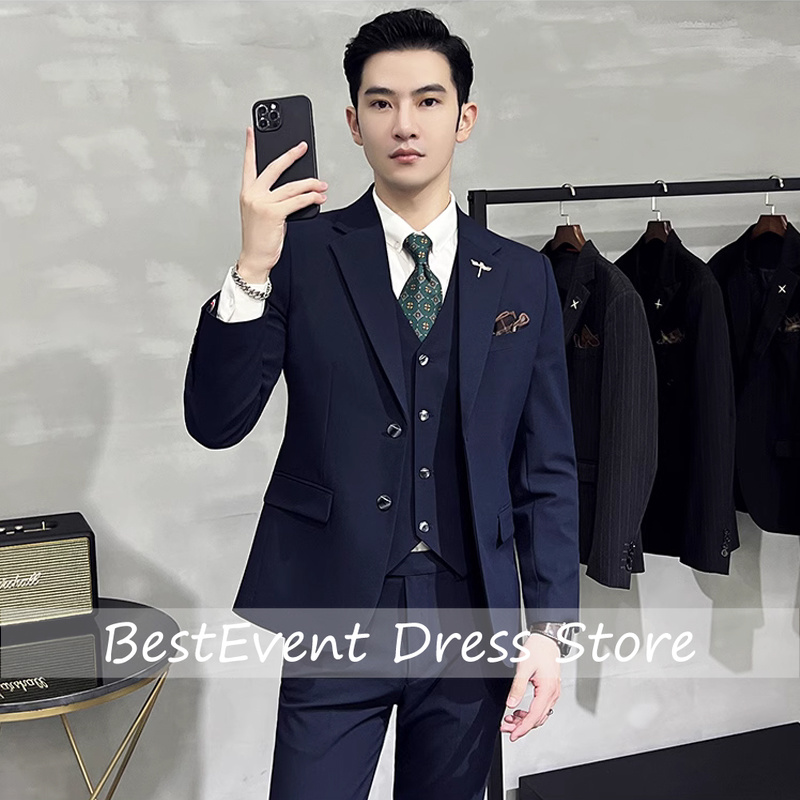 Men'S Grooming Brands - High-end merkboetiek effen kleur heren casual