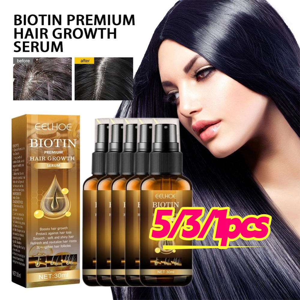 Beard Oil Growth - 5/3/1pcs Biotine Snelle Haargroei Producten Anti