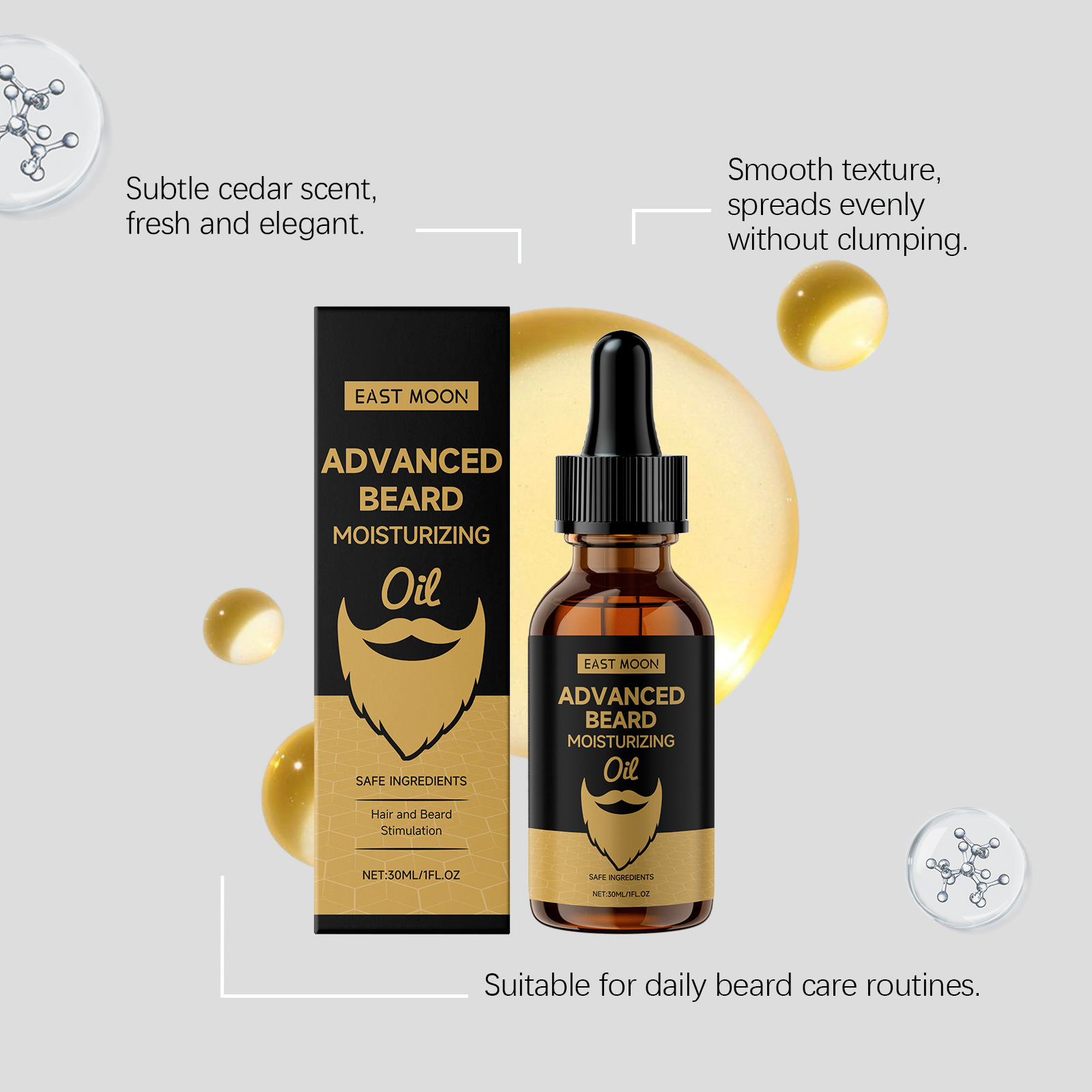 Oosterse Maan Rozemarijn Baard - Beard Oil Growth recensie en prijs