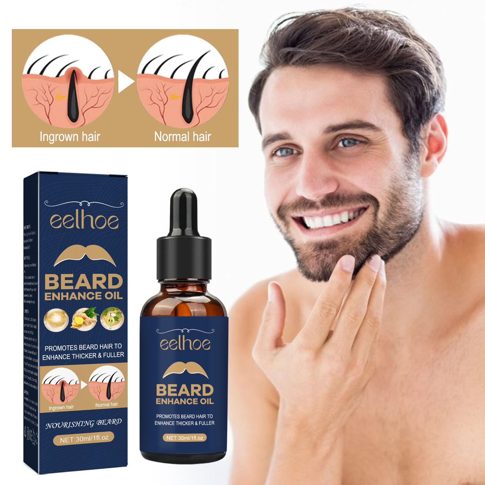 Baardgroei Olie Voor Mannen Ha - Beard Oil Growth recensie en prijs
