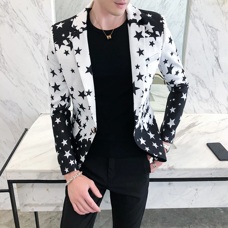 Sterrenprint Slim Fit Blazers  - Men'S Grooming Brands recensie en prijs