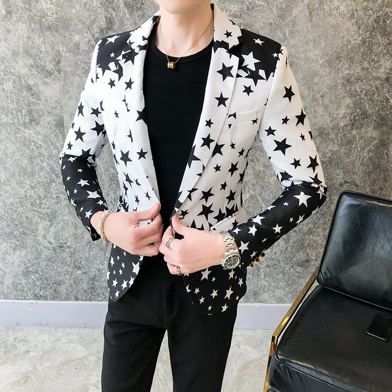 Sterrenprint Slim Fit Blazers  - Men'S Grooming Brands recensie en prijs