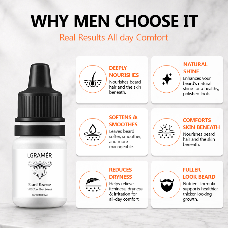 Baardgroeiserum voor mannen Vo - Beard Oil Growth recensie en prijs