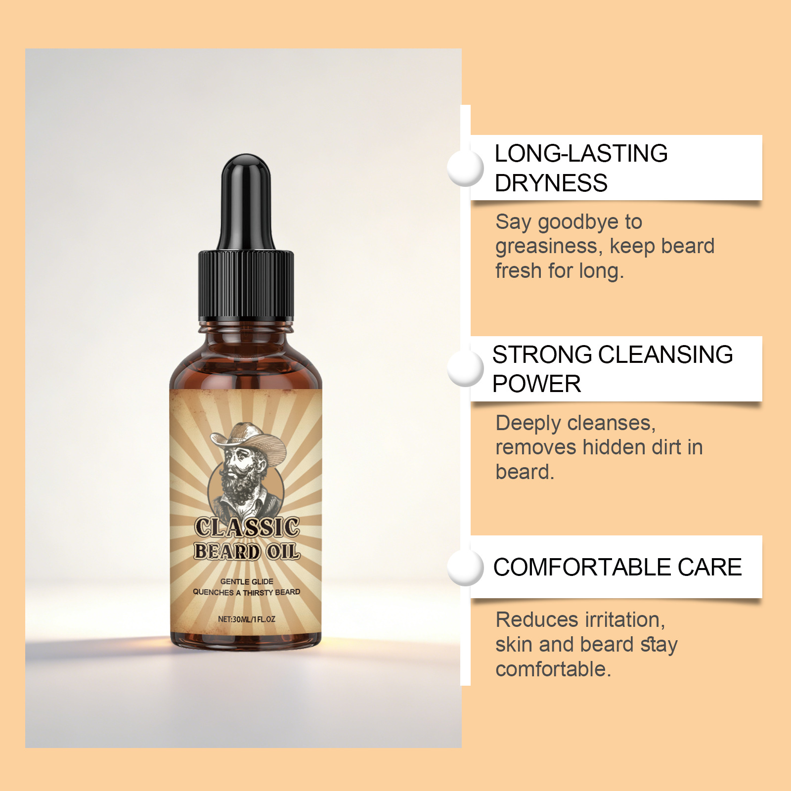 Baardgroeiverzorg Essentiële o - Beard Oil Growth recensie en prijs
