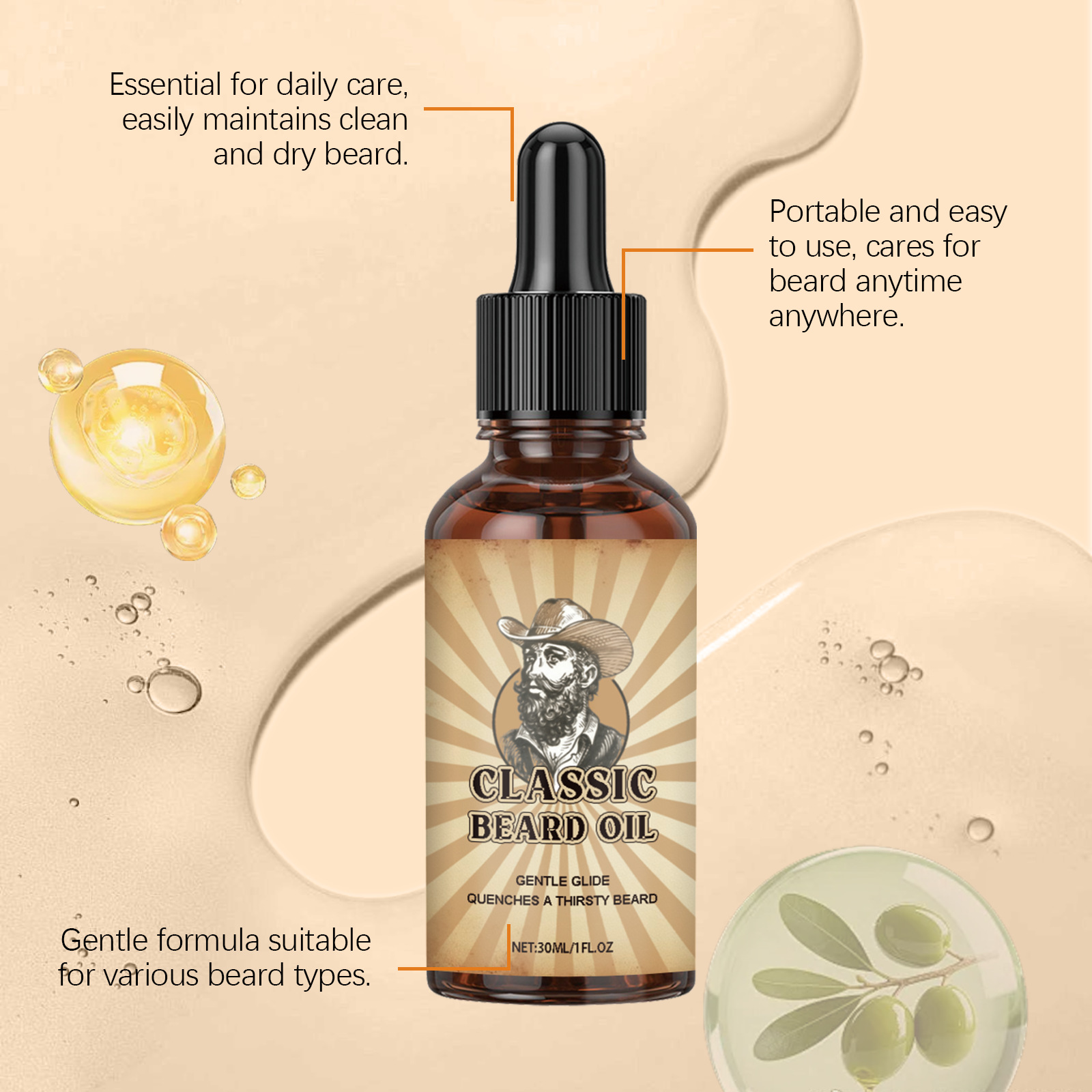 Baardgroeiverzorg Essentiële o - Beard Oil Growth recensie en prijs
